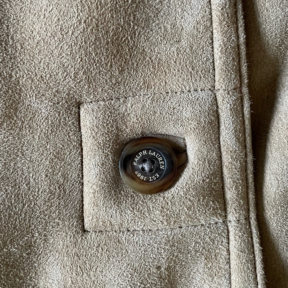 Ralph Lauren black label genuine long shearling coat M - Picture 7 of 10